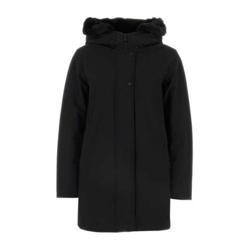 Woolrich Stretch dunjacka i svart Black, Dam