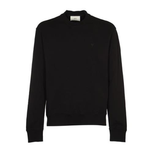 Ami Paris Klassiskt Hjärta Sweatshirt Svart Black, Herr