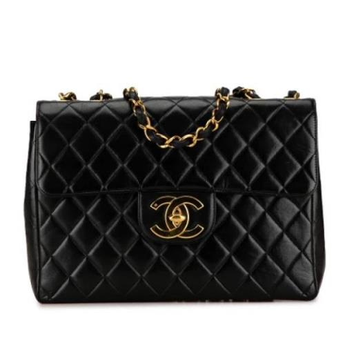 Chanel Vintage Pre-owned Laeder axelremsvskor Black, Dam