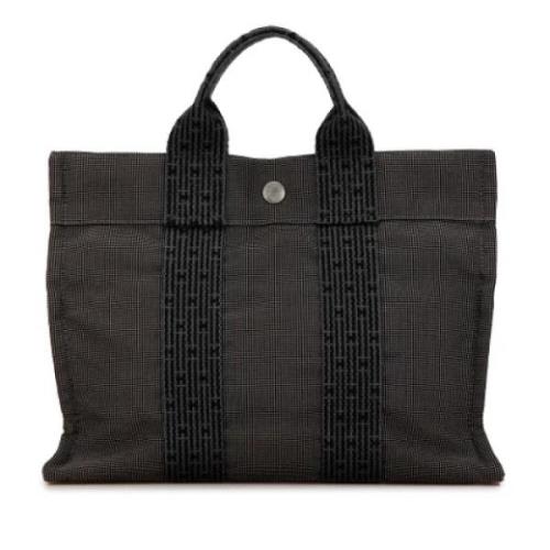 Hermès Vintage Pre-owned Canvas totevskor Gray, Dam