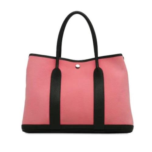 Hermès Vintage Pre-owned Canvas totevskor Pink, Dam