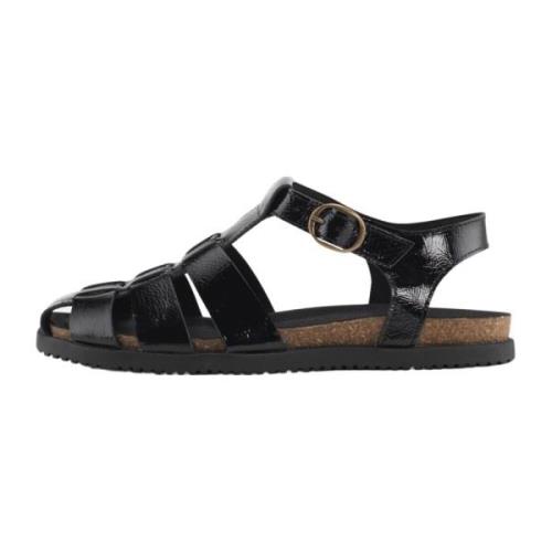 Nature Footwear Svart Läder Sandal 1103-004-002 Black, Dam