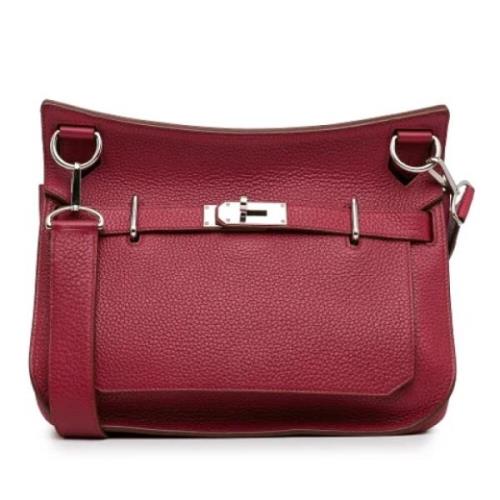 Hermès Vintage Pre-owned Laeder crossbodyvskor Red, Dam