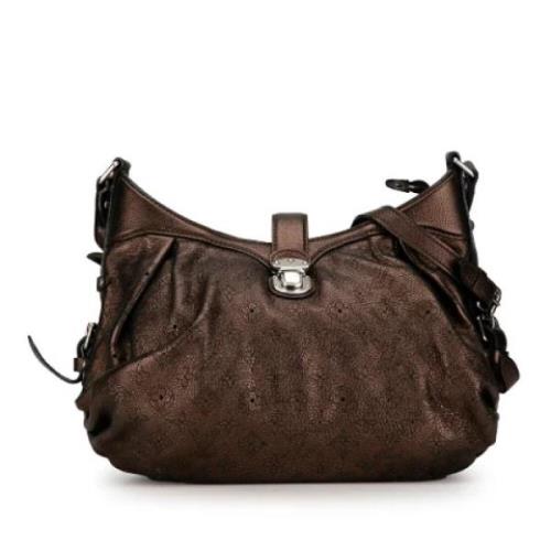 Louis Vuitton Vintage Pre-owned Laeder crossbodyvskor Brown, Dam