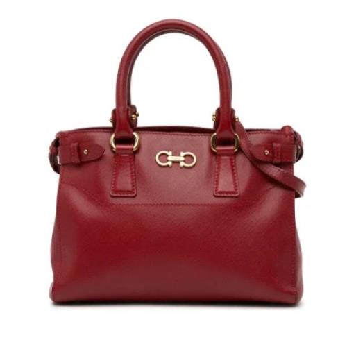 Salvatore Ferragamo Pre-owned Pre-owned Laeder handvskor Red, Dam