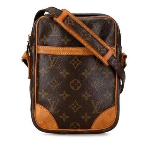 Louis Vuitton Vintage Pre-owned Canvas crossbodyvskor Brown, Dam