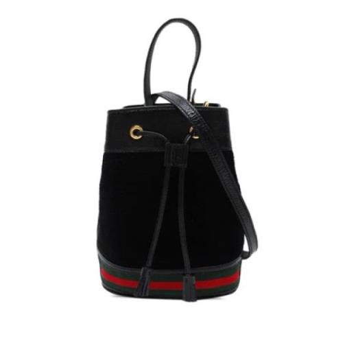 Gucci Vintage Pre-owned Mocka gucci-vskor Black, Dam