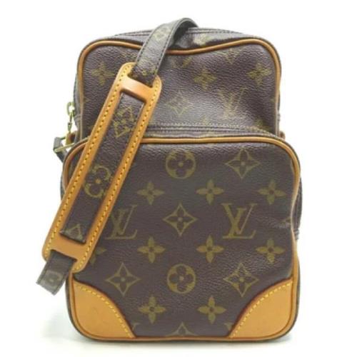 Louis Vuitton Vintage Pre-owned Canvas axelremsvskor Brown, Dam