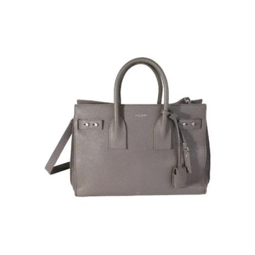 Yves Saint Laurent Vintage Pre-owned Laeder crossbodyvskor Gray, Dam