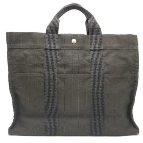 Hermès Vintage Pre-owned Canvas totevskor Gray, Dam