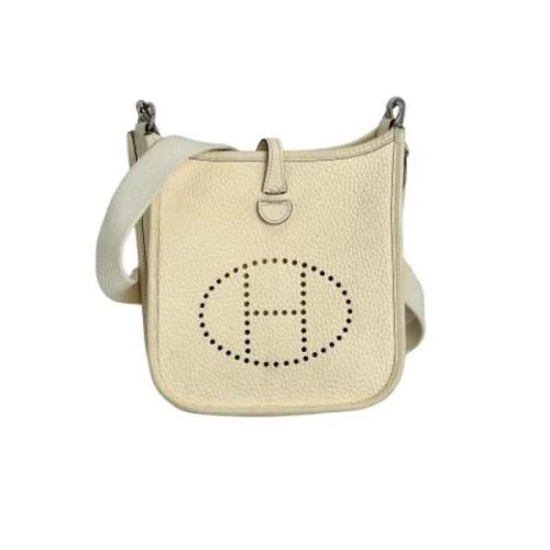 Hermès Vintage Pre-owned Laeder crossbodyvskor White, Dam