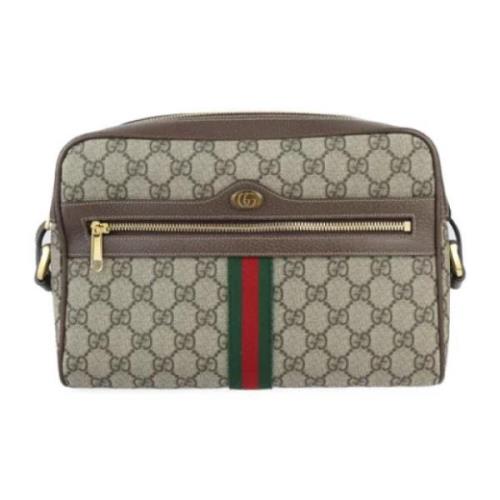 Gucci Vintage Pre-owned Laeder axelremsvskor Beige, Dam