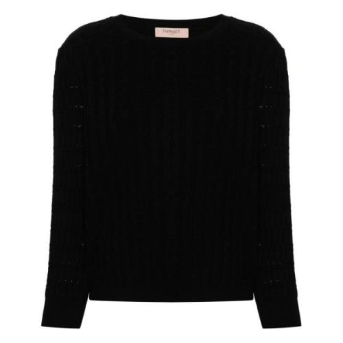 Twinset Nero Pullover Sweater Black, Dam