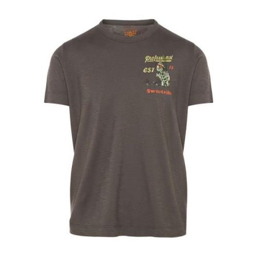 Bob Italiensk Bomull T-shirt Gray, Herr