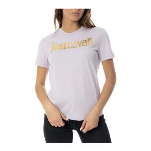 Just Cavalli Stiliga T-shirts och Polos Purple, Dam