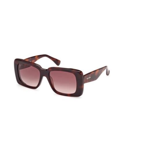 Max Mara Gradient Brown Solglasögon Mörk Havana Båge Brown, Dam