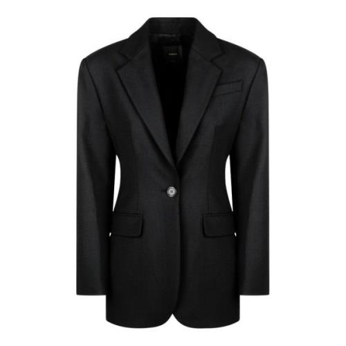 Pinko Elegant Feminin Svart Blazer Black, Dam