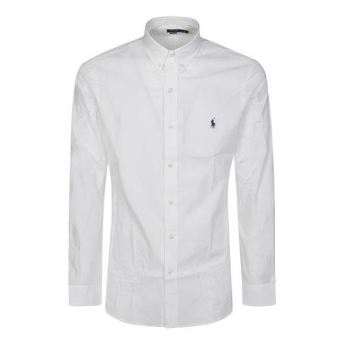 Ralph Lauren Stretch Poplin Skjorta White, Herr