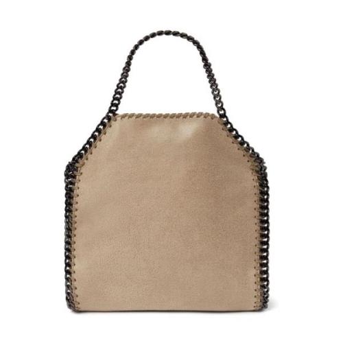 Stella McCartney Kedja Toteväska i Ljus Khaki Beige, Dam