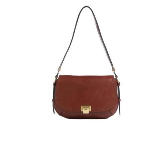 The Bridge Snygg Crossbody Väska Brown, Dam