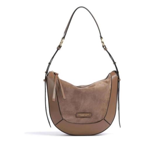 The Bridge Snygg Crossbody Väska Brown, Dam