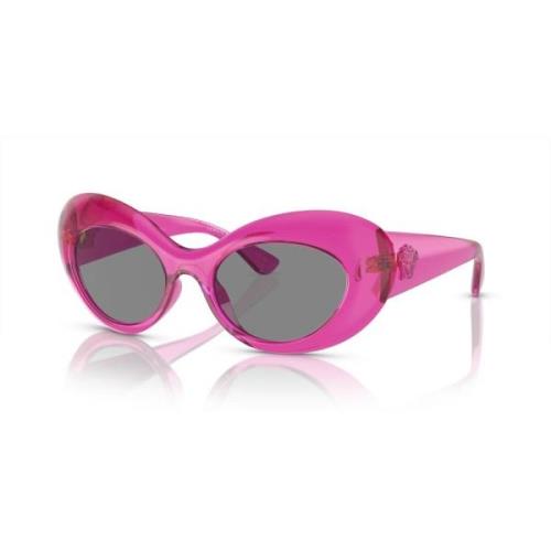 Versace Stiliga solglasögon i transparent rosa Pink, Dam