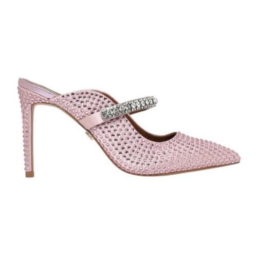 Kurt Geiger Kristallprydda Slip-On Klackar Pink, Dam