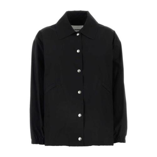 Jil Sander Stilren Svart Bomulls Jacka Black, Dam