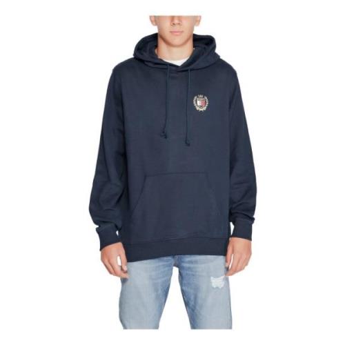 Tommy Jeans Herr Flaggsweatshirt Höst/Vinter Kollektion Blue, Herr