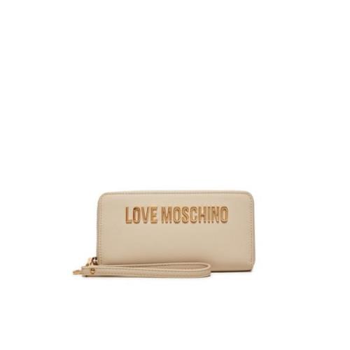 Love Moschino Ivory Plånböcker för Kvinnor Beige, Dam