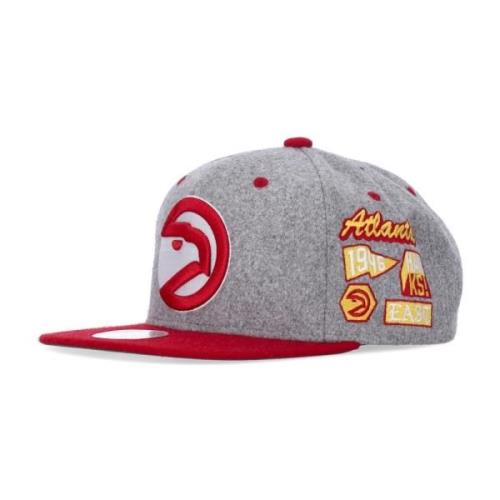 Mitchell & Ness Atlanta Hawks Snapback Keps Grå Gray, Herr