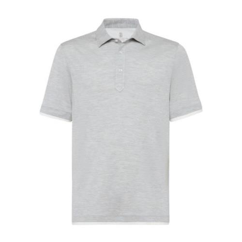 Brunello Cucinelli Stiliga T-shirts och Polos Gray, Herr