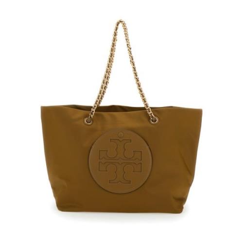 Tory Burch Brun Ella Tote Väskor Brown, Dam