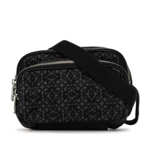 Loewe Pre-owned Pre-owned Canvas axelremsvskor Black, Dam