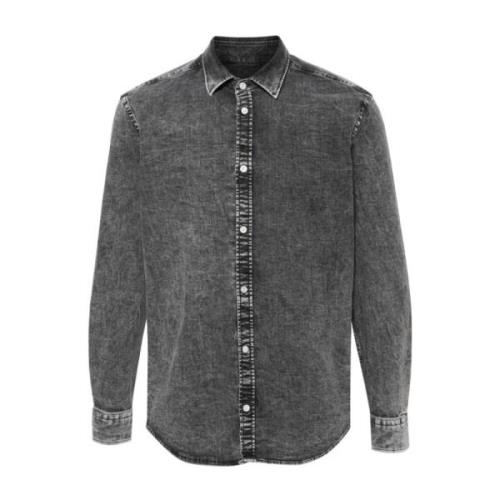 Dondup Klassisk Denim Skjorta Gray, Herr