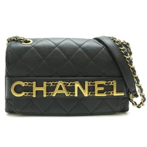 Chanel Vintage Pre-owned Laeder axelremsvskor Black, Dam