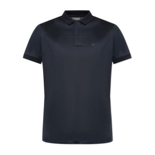 Emporio Armani Polo med logotyp Blue, Herr