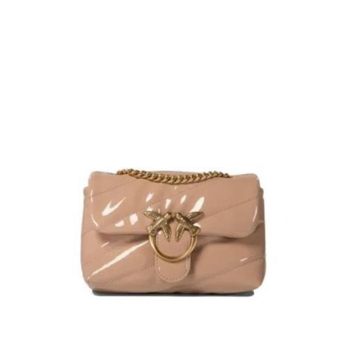 Pinko Love Puff Baby Crossbody Väska Pink, Dam