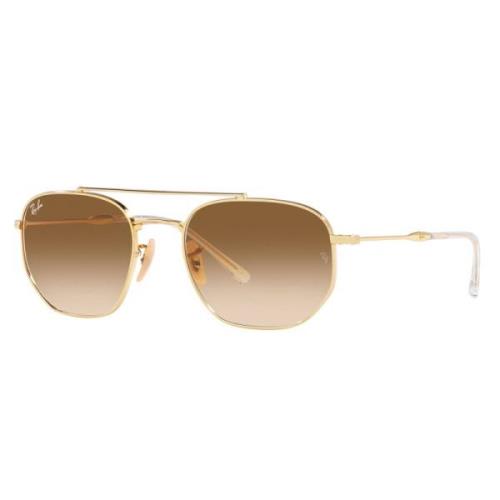 Ray-Ban Oregelbunden Form Brun Solglasögon Yellow, Unisex