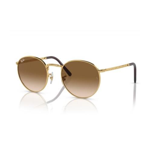 Ray-Ban Runda Solglasögon Brun Gradient Metallram Yellow, Unisex