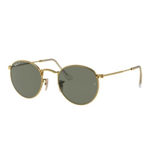 Ray-Ban Retro Round Metal Polarized Solglasögon Yellow, Unisex