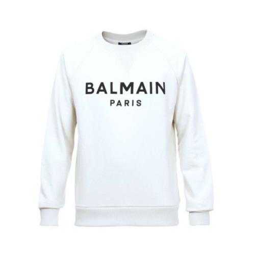 Balmain Vita Tröjor för Kvinnor White, Herr