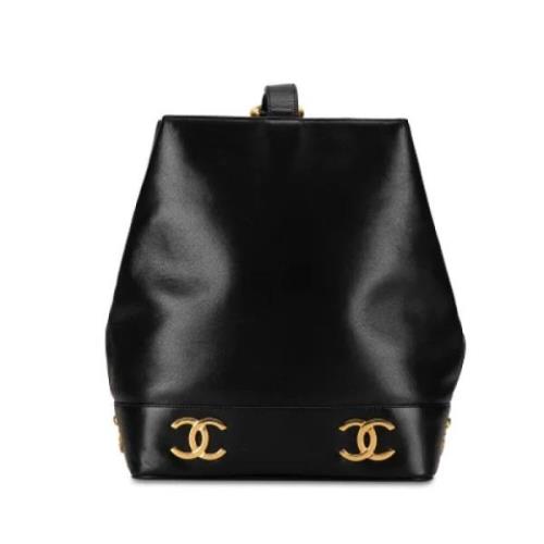 Chanel Vintage Pre-owned Laeder axelremsvskor Black, Dam