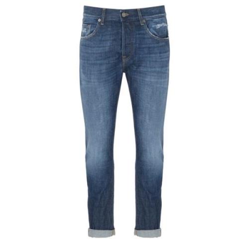 Dondup Icon Up Denim Blå Tvättade Jeans Blue, Herr