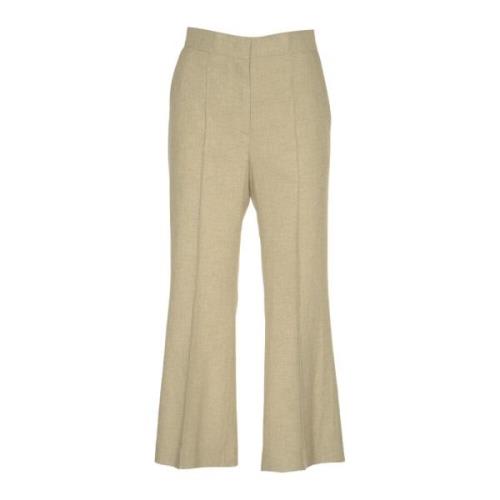 Msgm Beige Byxor Pantalone Beige, Dam