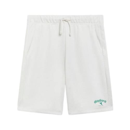 Diadora Bermuda Shorts, Model 502.180372, Bomull White, Herr