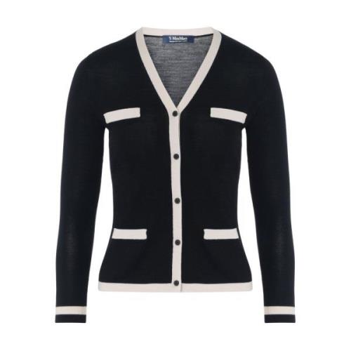 Max Mara Svart Ull Cardigan Kenya Black, Dam