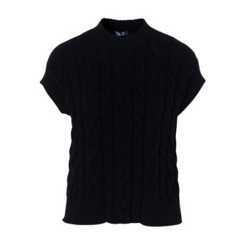 Max Mara Svart Bomull T-shirt Eric Black, Dam