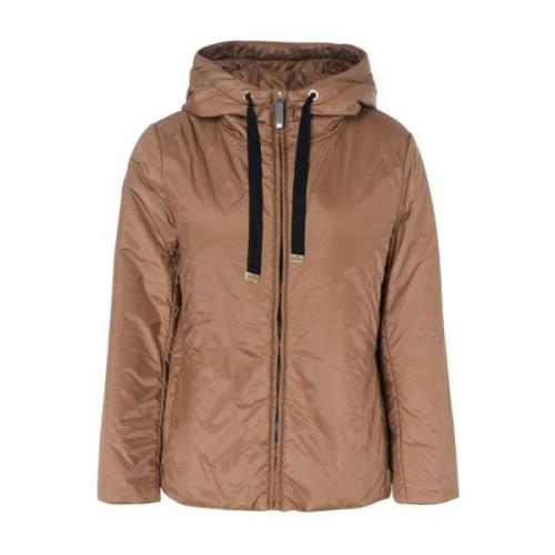 Max Mara Vadderad Kamelrock Brown, Dam