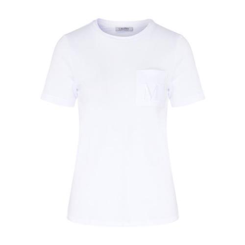 Max Mara Vit bomull T-shirt White, Dam